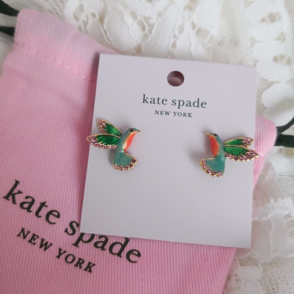 NEW Kate Spade Scenic Route Hummingbird Earrings Studs w/ dust bag O0ru2498 $59